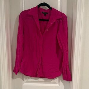 Banana Republic Fuchsia Button-Down Shirt